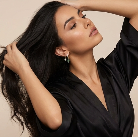 Brincos de Luxo com Zircônias Cravejadas – Estilo Sofisticado